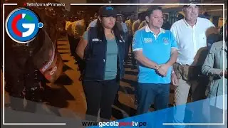 Alcalde de Comas recorri&oacute; 20km. en patrullaje a pie en el distrito