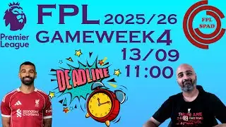 FPL 2025/26 | GW4 Deadline Stream | Live Q&A ⚽️
