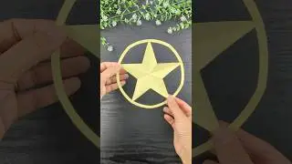 How to cut a perfect star/Paper cutting Art #PaperCrafts #shorts