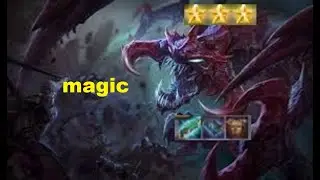 tft Autochess - Magic tricks and Cho'gath 3 STAR One-Shot  ⭐⭐⭐
