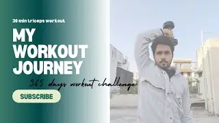 30 minutes triceps workout 💪 ( Day - 23 ) #365dayschallenge #fitness #vlog #trending #support 