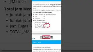 Jam mengajar masih 0 bisa jadi belum di input atau belum ditarik data #sertifikasi #guru #gurukalem