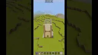 Minecraft Oak Log House 🏠 Tutorial #shorts