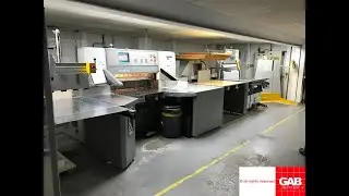 Polar 115 ED guillotine with jogger and transomat unloader for sale   Gab Supplies Ltd   1999