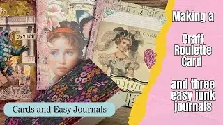 Making a card and three journals in real time with instructions 
