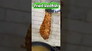 Fresh out the fryer, baby! I just gave this redfish a crispy Southern crunch