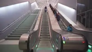 Sweden, Stockholm Odenplan railway station, 4x escalator