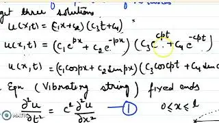 solution of Wave equation (one dimensional)