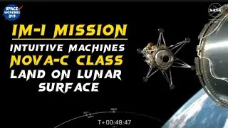 IM-I Mission Intuitive Machines Nova-C class Lunar Lander Land On The Moon Surface