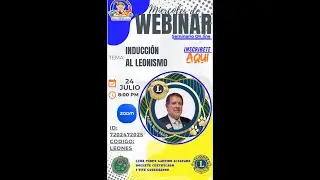 Webinars Capacitaci&oacute;n Induccion Leonismo nivel 0 GLT/EFLL 24/7/24