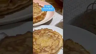 Easy Pancake Recipe | no baking powder added #shorts