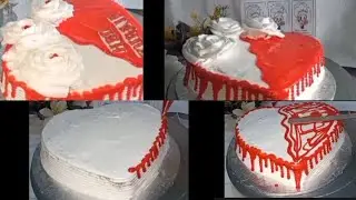 Heart cake | heart cake decoration | Anniversary cake #heartcake #anniversarycake
