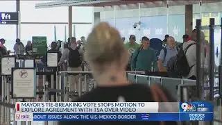 El Paso mayor breaks tie vote on motion to review TSA airport video