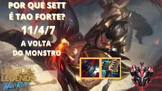SETT O CHEFE DA TOP LANE E A VOLTA DO YOTA-WILD RIFT-  SETT RANKED GAMEPLAY