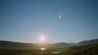 Arctic midnight sun