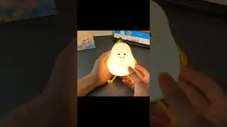 Cute Pear Bedside Touch Night Lamp