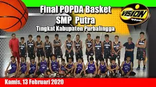 Final POPDA Basket SMP Putra Tingkat Kabupaten Purbalingga