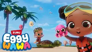 Let's Explore the Ocean! Sea Animal Song 🌊 | EggyWawa Nursery Rhymes & Preschool Learning