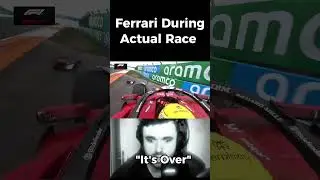 F1 Ferrari During Free Practice vs Actual Race