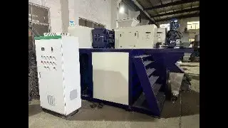 KOOEN KN350 PE PP plastic film bags flakes squeezer machine