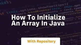 how to initialize an array in java