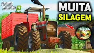 MEIA HORA DE SILAGEM COM VOLANTE REALISTA - FARMING SIMULATOR 25 - EP 58 (EM BUSCA DO SUCESSO T2)