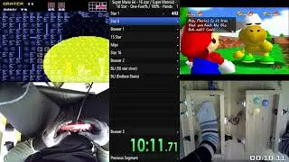 Super Mario 64 (PAL) & Super Metroid (Plandomizer) (NTSC) - 16 stars / 100% - Infinity% - WR
