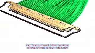 micro-coax harness FEP jacket low friction 20879 060e 02 small gauge micro coaxial cable High Grade