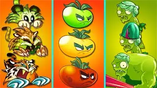 Plants Vs Zombies 2 Hierba Tigre Vs Tomate Finitivo Vs Vaina de Soja