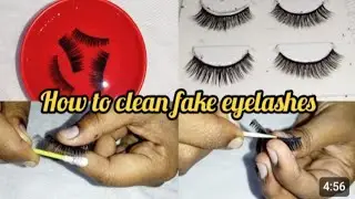 How To  Properly Clean And Maintain Your fake Eyelashes !Step By Step Tutorial at Home