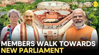 Parliament Special Session LIVE: Led by PM Modi, several MPs walk towards new parliament complex