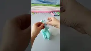How To Make A Stuffed Bunny 🖤 #handmade #shorts #sewing