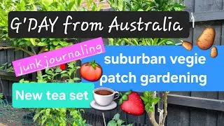 #Vegie patch, new tea set, junk journaling.