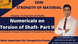 Torsion of Shaft &ndash; Numerical Practice with Short Trick-II|SOM|CE|ME|GATE22|ESE21|State PSC|SSC|AE|JE