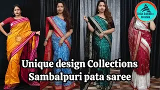 Unique design Collections of Sambalpuri Pata Saree with low price @AbhaAninditacreation 