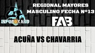 PATRICIO ACU&Ntilde;A VS TAIEL CHAVARRIA, CATEGORIA 56KG, REGIONAL MAYORES MASCULINO FAB, FECHA N&deg;13.
