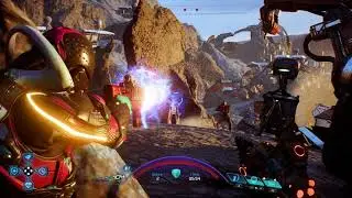 Human Guardian Gold Solo with Charger and Talon (Mass Effect Andromeda)