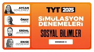 TYT 4'lü Simülasyon Denemeleri - Sosyal Bilimler Deneme 3 Soru Çözümü