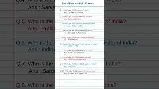 First female Prime Minister of India? | General Knowledge | #knowledge  #shorts