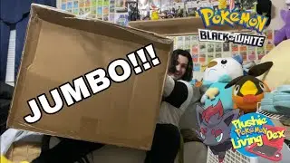JUMBO POK&Eacute;MON PLUSH UNBOXINGS + Zorua Plush! &bull;Pok&eacute;mon Plushie Living Dex&bull;