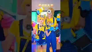 Minion cosplay 👁️&zwj;🗨️👁️😄 #cosplay #cosplayer #cosplaygirl #himucosplay #minioncosplay #cute