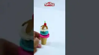 Tutorial membuat es krim Fun-Doh🍨