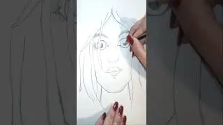 ⭐How to draw GIRL FACE 🔴 | with LeMe SHORT