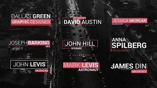 20 Modern Lower Thirds Motion Graphics Templates