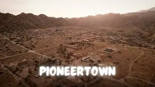 Golden Light Over Pioneertown | Desert Drone Views