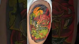 💚Spawn Tattoo💚 RIGO4K #spawn #colortattoos #nyctattooartist #procreate #tattoo #comictattoo