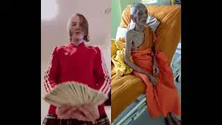 lil droptop spreading money next to some ancient old monk