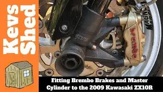 2009 Kawasaki ZX10R, Part 2 of 3 - Fitting Brembo Monoblock Calipers and Master Cylinder