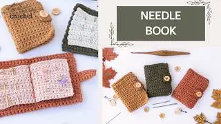 HOW to CROCHET a NEEDLE BOOK | Crochet Pattern | DIY Tutorial | Craft Storage | Winding Road Crochet