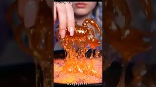 EATING LAVA SLIME AND A CANDY SCORPION 🌈🎃  CREEPY BUT CUTE ASMR  #asmr #oddlysatisfying #aiasmr